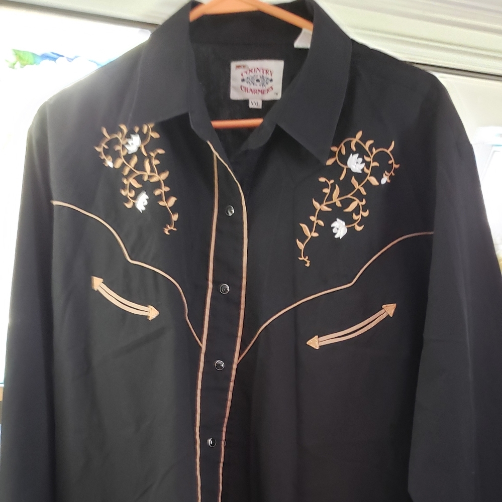 Woman western shirt warn once for wedding